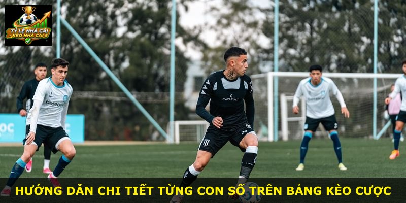 Hướng dẫn chi tiết từng con số trên bảng kèo cược