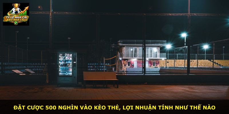 Đặt cược 500 nghìn vào kèo thẻ, lợi nhuận tính như thế nào